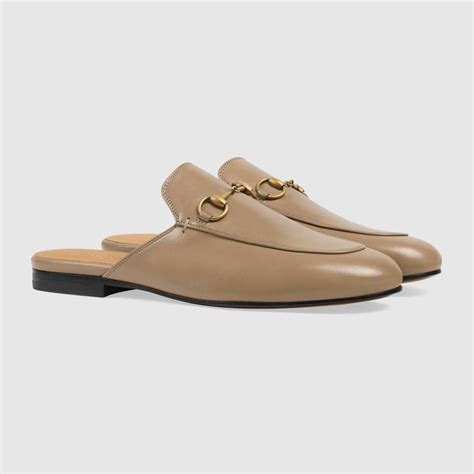 gucci tan slippers